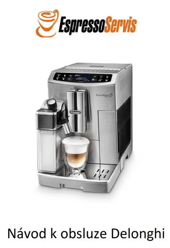 Obrázok z Návod k obsluze Delonghi PrimaDonna S Evo ECAM 510.55.M CZ