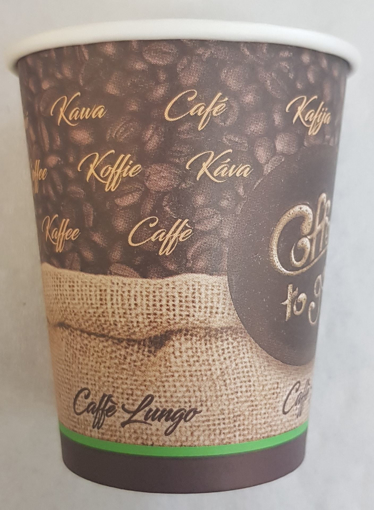 Obrázok z Papierový kelímok  280 ml na letté, cappuccino