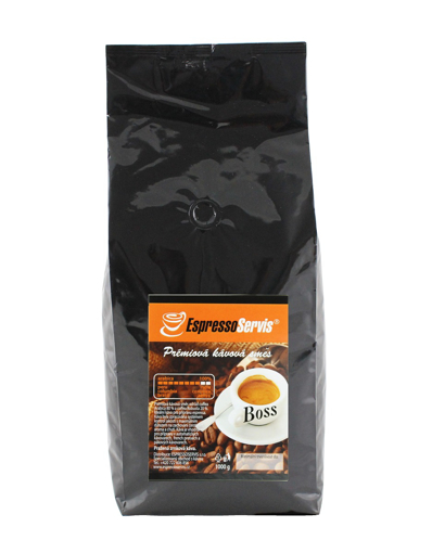 Obrázok z EspressoServis BOSS Zrnková čerstvo pražená káva 1000g