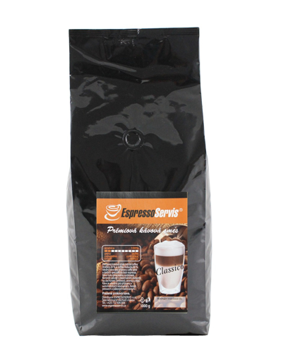 Obrázok z EspressoServis CLASSICO Zrnková čerstvo pražená káva 1000g